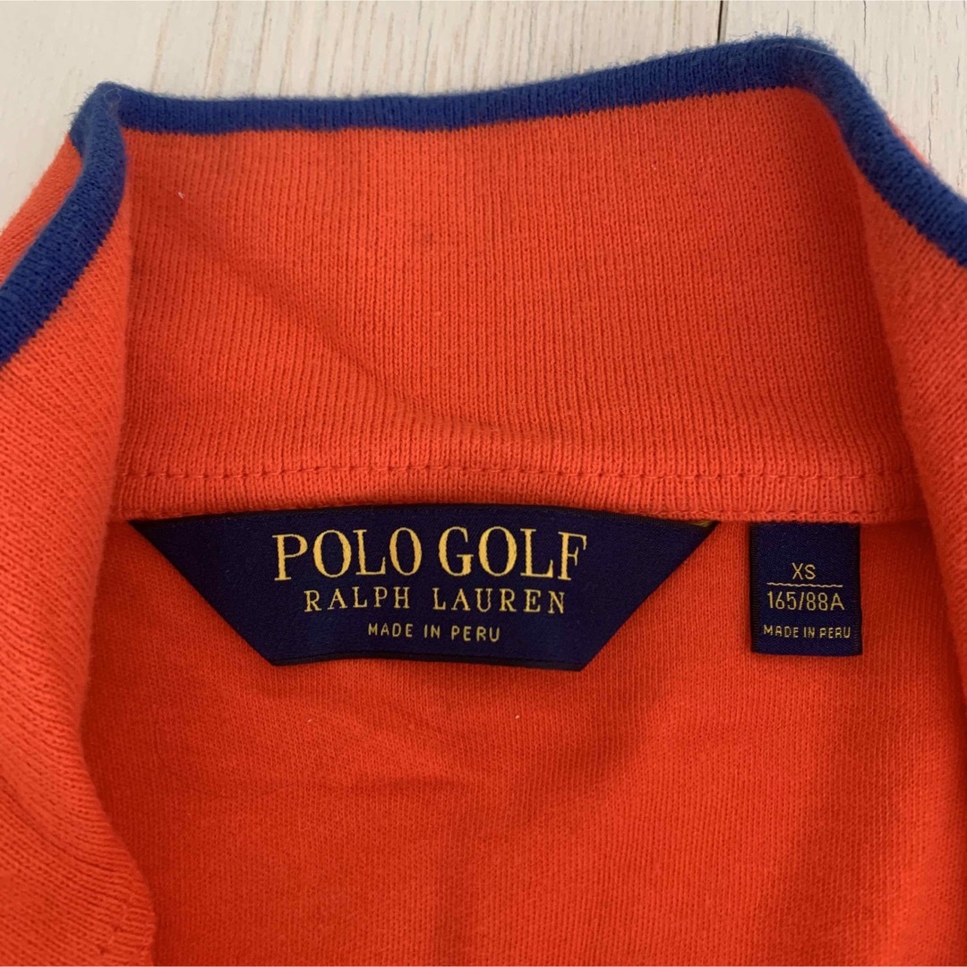 Polo Golf(ポロゴルフ)のポロゴルフ ハーフジップ メンズXS オレンジ スポーツ/アウトドアのゴルフ(ウエア)の商品写真