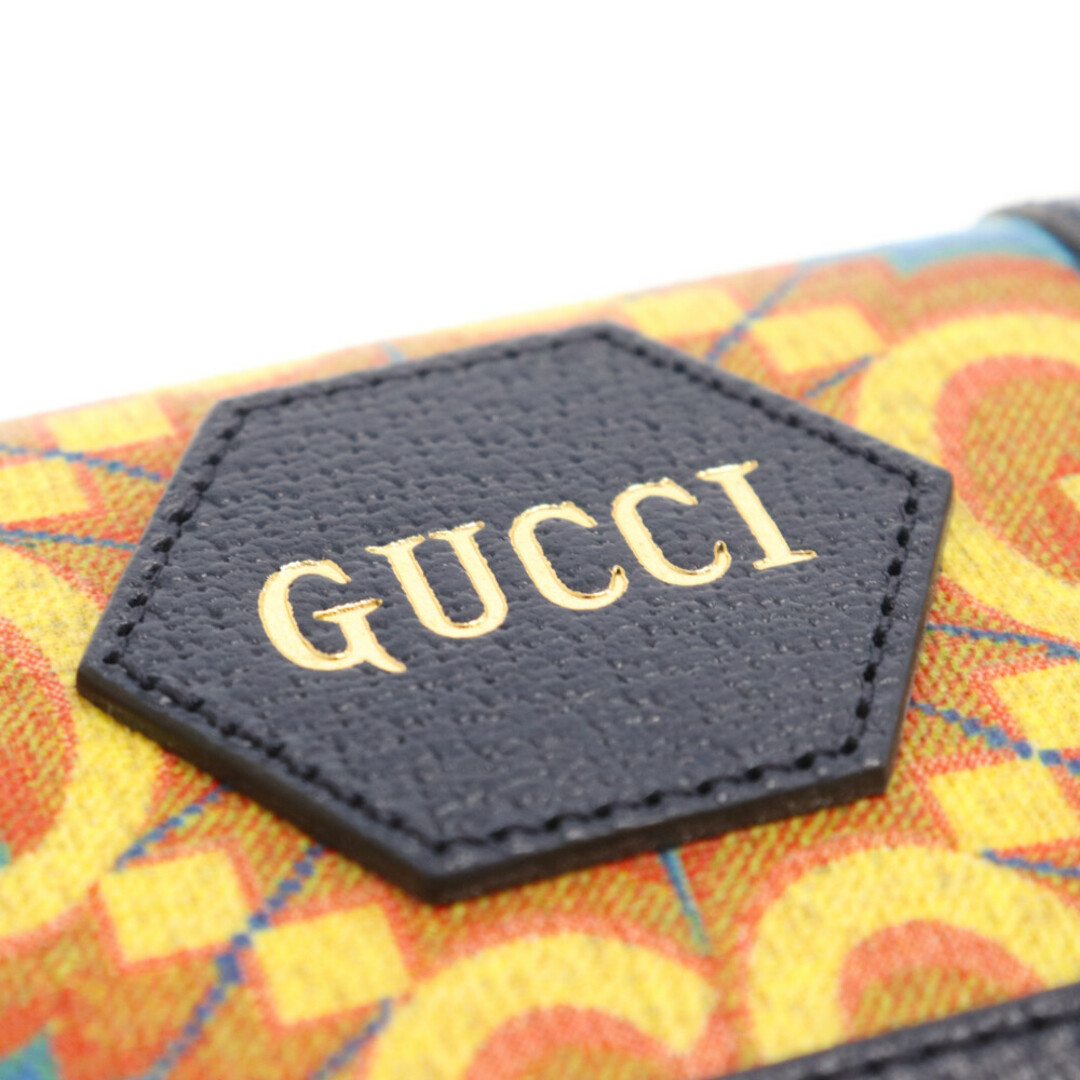 Gucci(グッチ)のGUCCI グッチ GGカレイドスコープ 100周年記念 676297 カードケースウォレット コンパクトウォレット 財布 ネイビー メンズのファッション小物(名刺入れ/定期入れ)の商品写真
