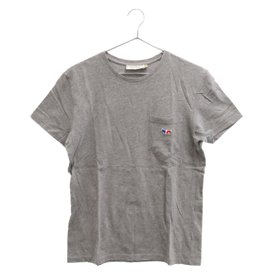 MAISON KITSUNE'(メゾンキツネ)のMAISON KITSUNE メゾンキツネ ロゴ刺繍 半袖Tシャツ カットソー SS16U704 グレー メンズのトップス(Tシャツ/カットソー(半袖/袖なし))の商品写真