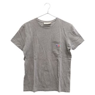 メゾンキツネ(MAISON KITSUNE')のMAISON KITSUNE メゾンキツネ ロゴ刺繍 半袖Tシャツ カットソー SS16U704 グレー(Tシャツ/カットソー(半袖/袖なし))