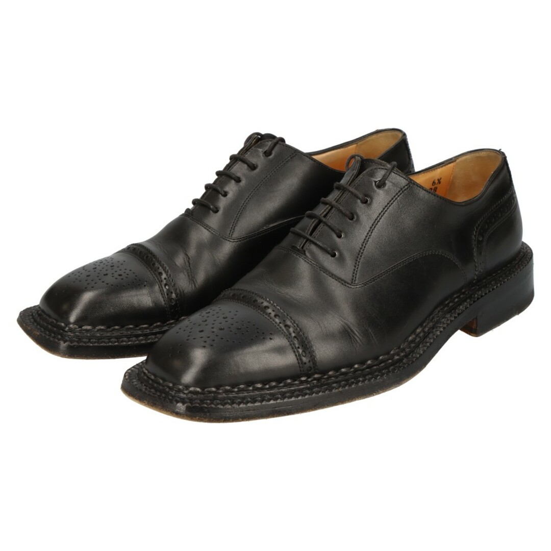 Santoni(サントーニ)のSantoni サントーニ 5ホール ウィングチップ レザー ドレスシューズ 3610 ブラック メンズの靴/シューズ(ドレス/ビジネス)の商品写真