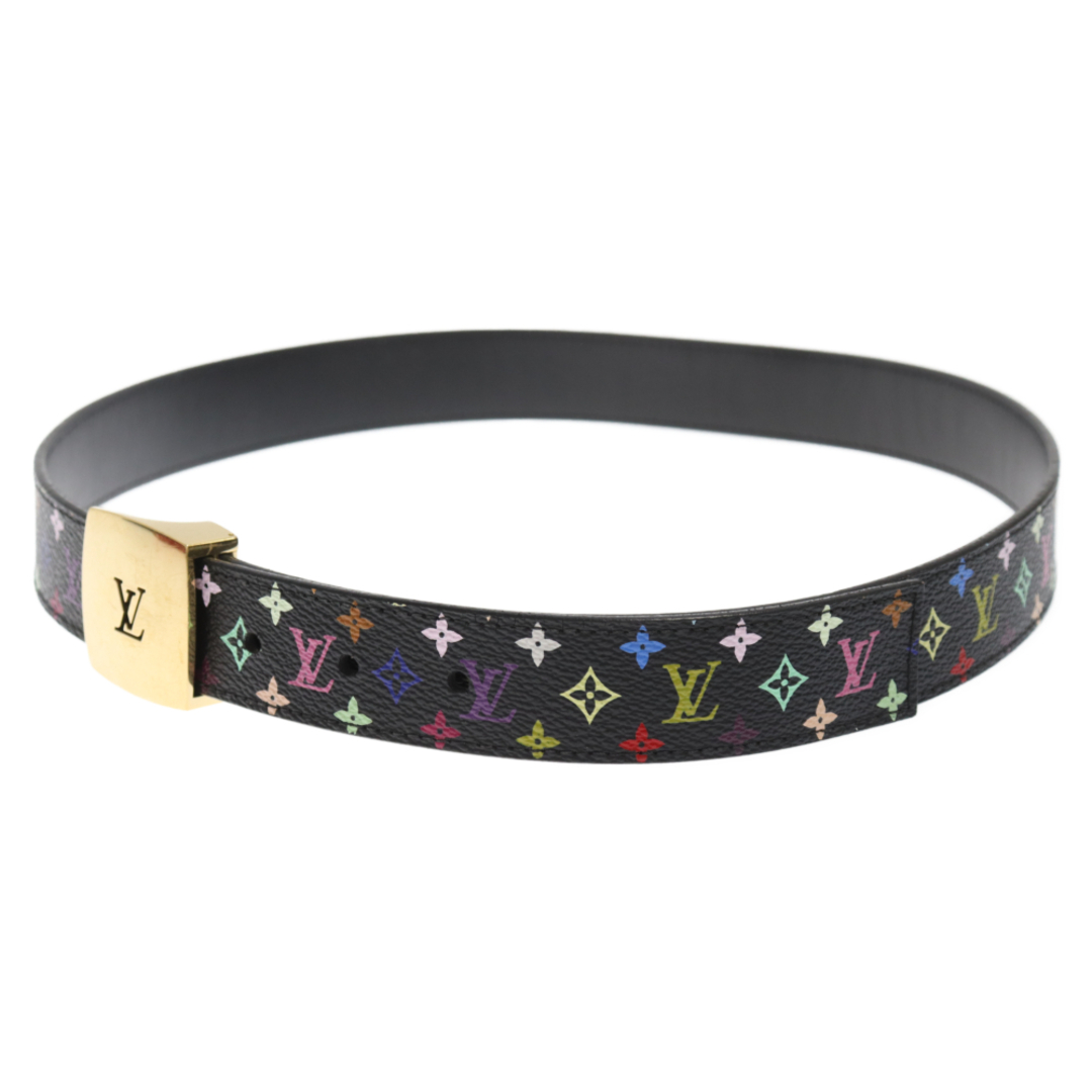 LOUIS VUITTON(ルイヴィトン)のLOUIS VUITTON ルイヴィトン M6890 サンチュールLVカット モノグラム レザーベルト ブラック メンズのファッション小物(ベルト)の商品写真