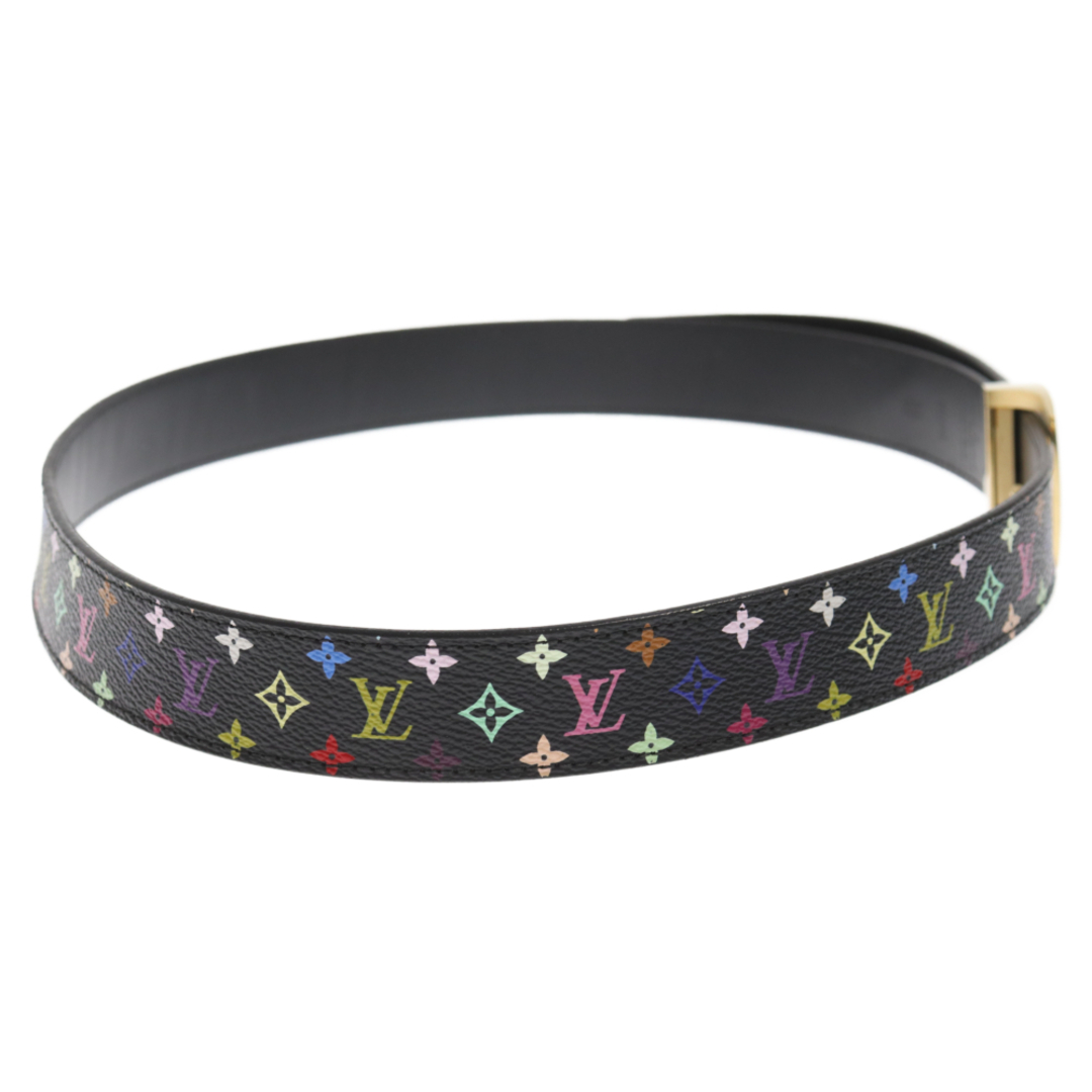 LOUIS VUITTON(ルイヴィトン)のLOUIS VUITTON ルイヴィトン M6890 サンチュールLVカット モノグラム レザーベルト ブラック メンズのファッション小物(ベルト)の商品写真