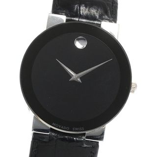 モバード(MOVADO)のモバード Movado 38.55.877 ミュージアム PT950 50th 100本限定 手巻き メンズ 保証書付き_794612(腕時計(アナログ))