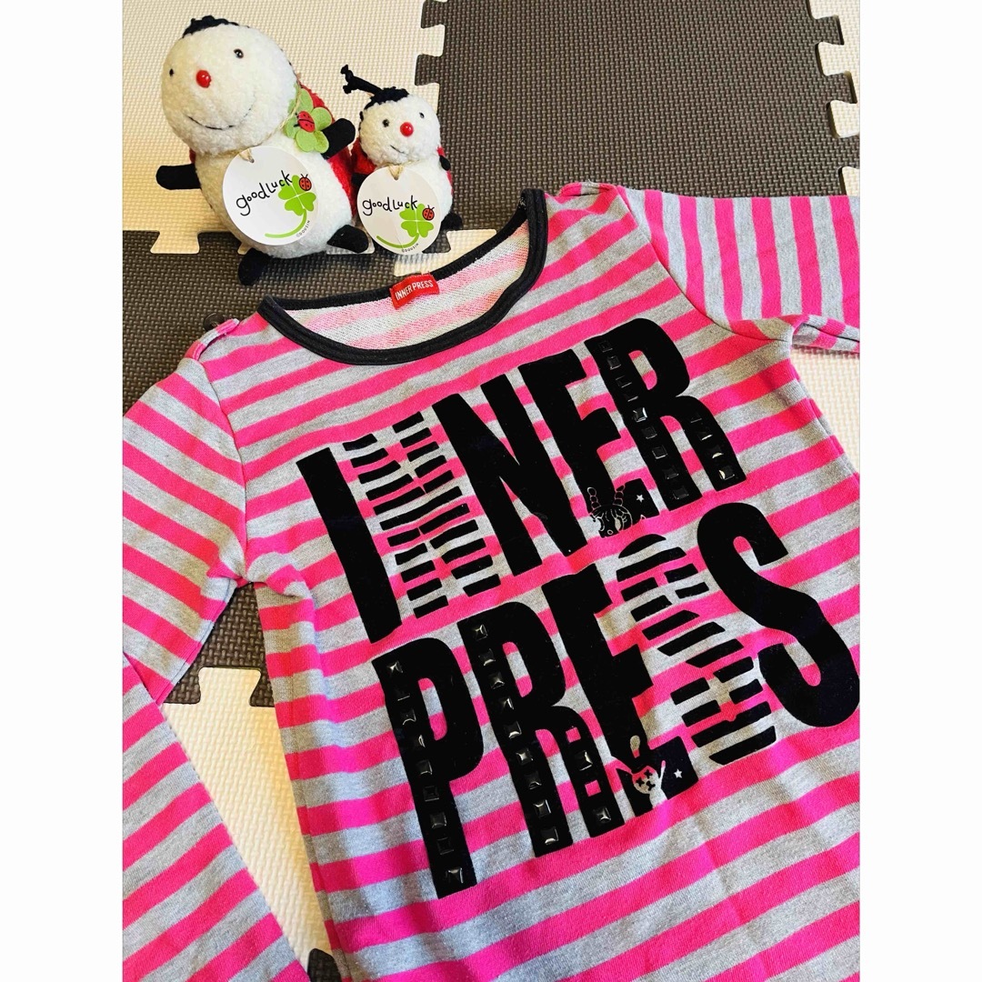 INNER PRESS(インナープレス)のINNER PRESS チュニックワンピース　トレーナー　130 140 キッズ/ベビー/マタニティのキッズ服女の子用(90cm~)(ワンピース)の商品写真