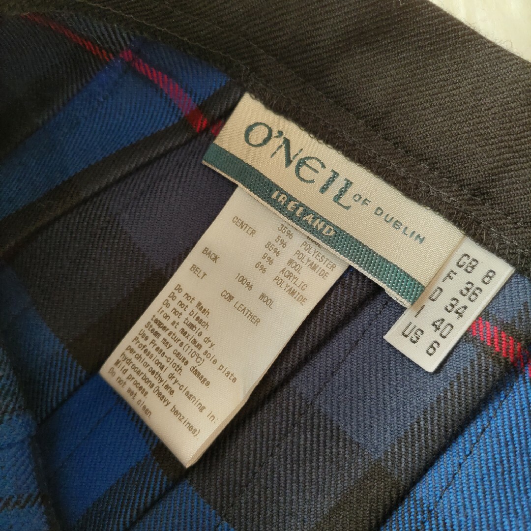 O'NEIL of DUBLIN(オニールオブダブリン)のオニールオブダブリン☆GB8☆ブルー☆ラッププリーツスカート レディースのスカート(ロングスカート)の商品写真