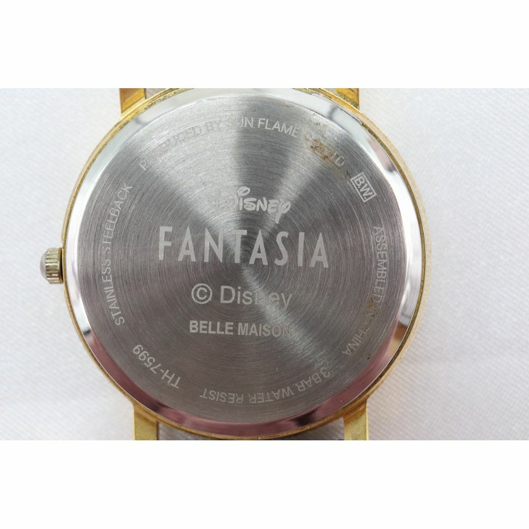 Disney(ディズニー)の【W117-6】レア 希少品 動作品 ディズニー ファンタジア ミッキー 腕時計 メンズの時計(腕時計(アナログ))の商品写真