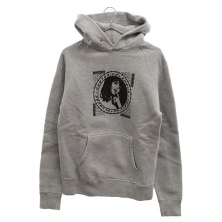 ヒステリックグラマー(HYSTERIC GLAMOUR)のHYSTERIC GLAMOUR ヒステリックグラマー ヒスガール フロントプリント プルオーバーパーカースウェットパーカー フーディ グレー 2CF-6060(パーカー)