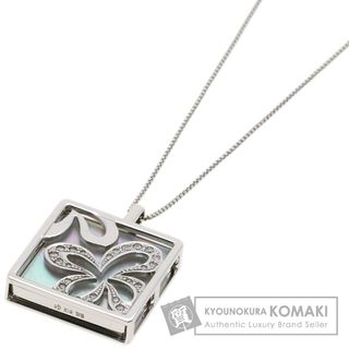 タサキ(TASAKI)のTASAKI ブラック・ホワイト シェル ダイヤモンド 3WAY ネックレス K18WG レディース(ネックレス)