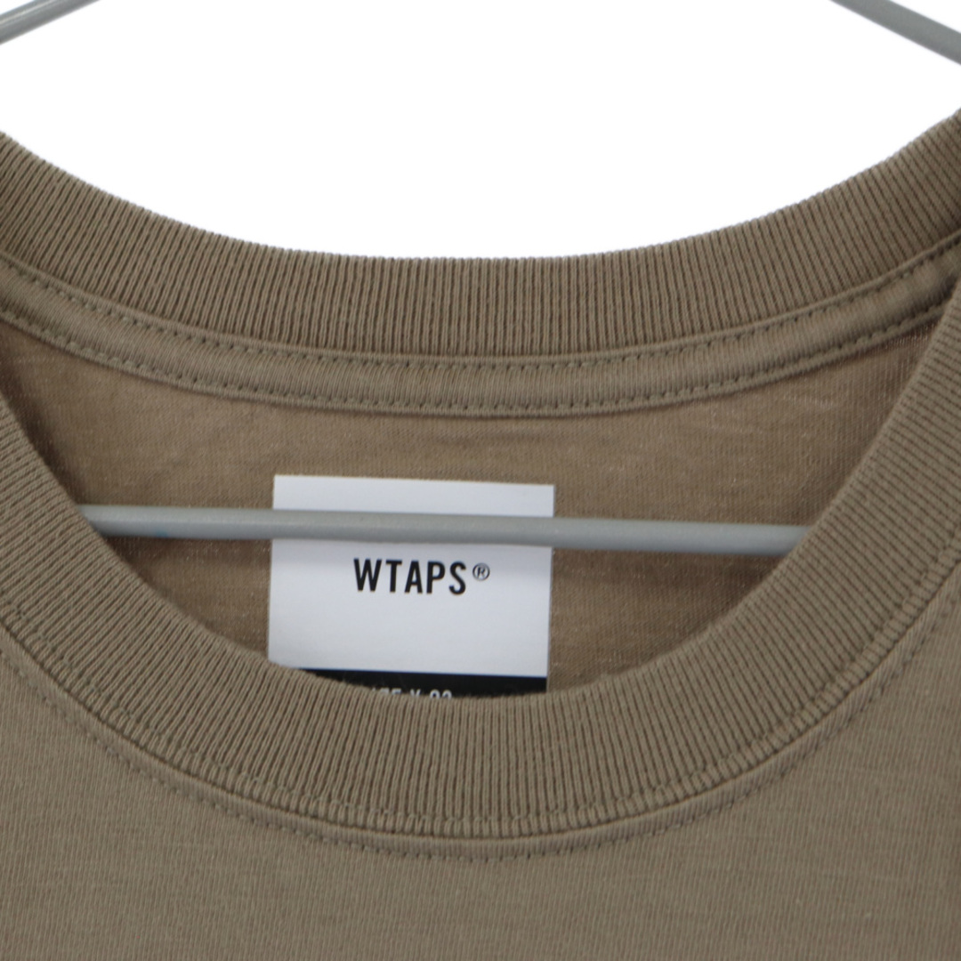 W)taps(ダブルタップス)のWTAPS ダブルタップス 21SS STENCIL SS TEE SCREEN バックロゴ 半袖 プリントTシャツ 211PCDT-ST06S ベージュ メンズのトップス(Tシャツ/カットソー(半袖/袖なし))の商品写真