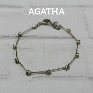 アガタ(AGATHA)の【匿名配送】 AGATHA アガタ ブレスレット シルバー ストーン 2(ブレスレット/バングル)