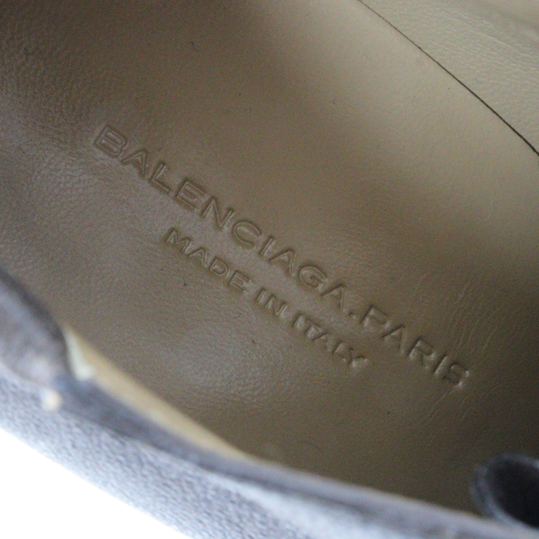 Balenciaga(バレンシアガ)のバレンシアガ BALENCIAGA レザー ベルトレースアップ ブーティ 37/ブラウン ウェッジソール【2400013693769】 レディースの靴/シューズ(ブーティ)の商品写真