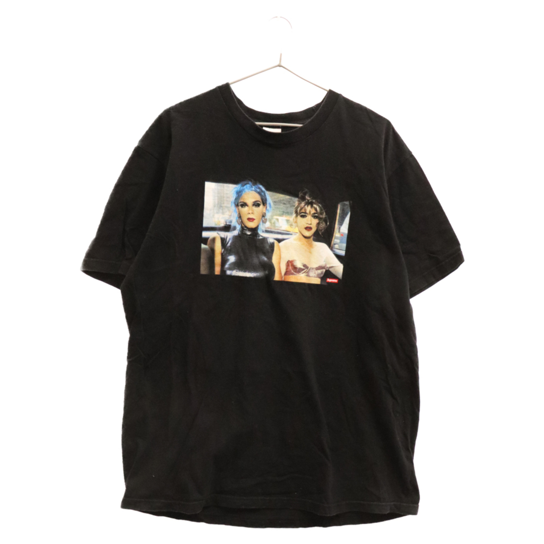 SUPREME シュプリーム 18SS Nan Goldin Kim In Rhinestone Tee ナンゴールディン キムインラインストーン フォトプリント 半袖Tシャツカットソー ブラック725センチ身幅