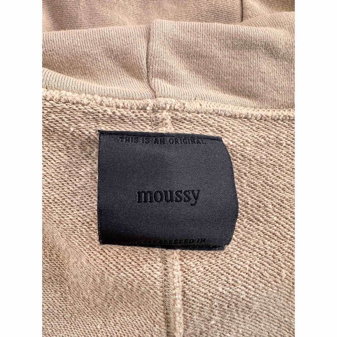 moussy(マウジー)のmoussy パーカー　ジップアップ　スウェット　M レディースのトップス(パーカー)の商品写真