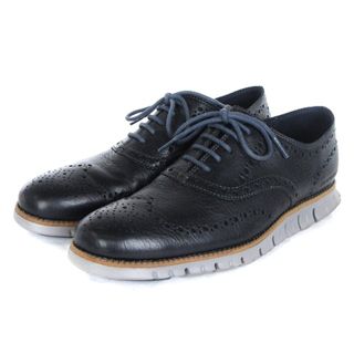 コールハーン(Cole Haan)のコールハーン ゼログラウンド ウィングチップ シューズ スニーカー 濃紺 8W(スニーカー)