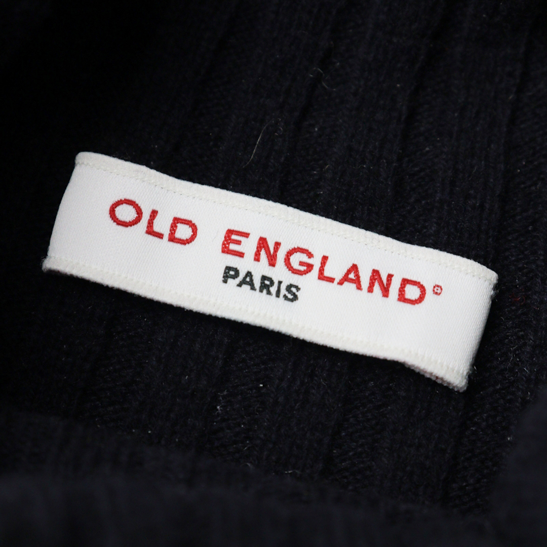 OLD ENGLAND(オールドイングランド)の美品 オールドイングランド OLD ENGLAND ウール ハイネックニットワンピース 36/ダークネイビー【2400013690829】 レディースのワンピース(その他)の商品写真