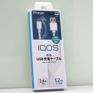 PGA iCharger microUSBケーブル 1.2m ホワイト(バッテリー/充電器)