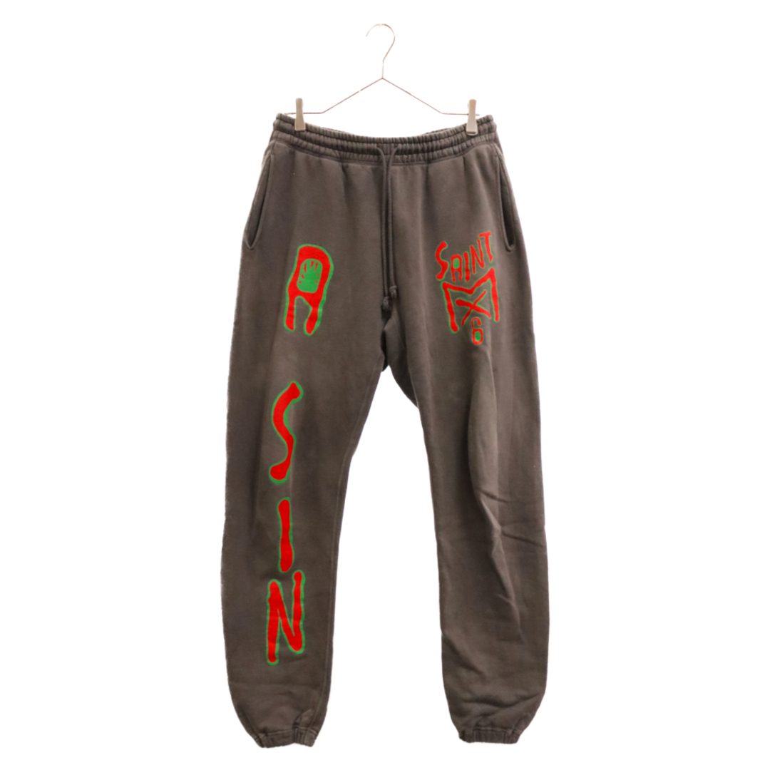 355センチワタリSAINT MICHAEL セントマイケル 23AW SWEAT PANTS MX6 SM-A23-0000-033 ヴィンテージ加工スウェットパンツ グレー