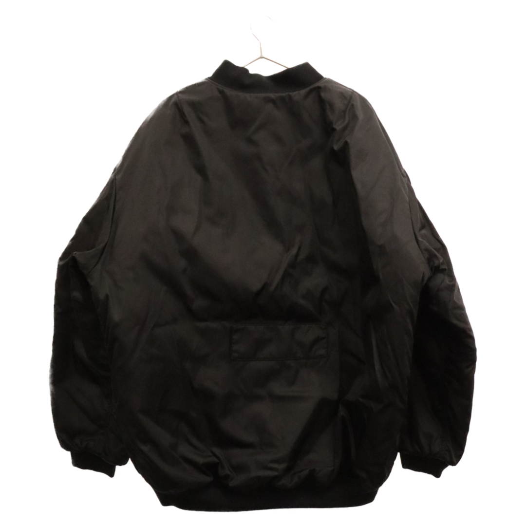 PRADA(プラダ)のPRADA プラダ 22AW Re-nylon Bomber Jacket リナイロン ジップアップ ボンバージャケット ブラック SGX093 メンズのジャケット/アウター(フライトジャケット)の商品写真