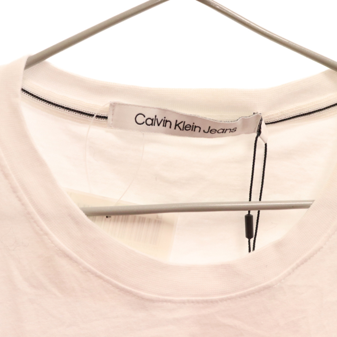 Calvin Klein(カルバンクライン)のCalvin Klein Jeans カルバンクラインジーンズ ロゴプリント半袖カットソー Tシャツ ホワイト メンズのトップス(Tシャツ/カットソー(半袖/袖なし))の商品写真