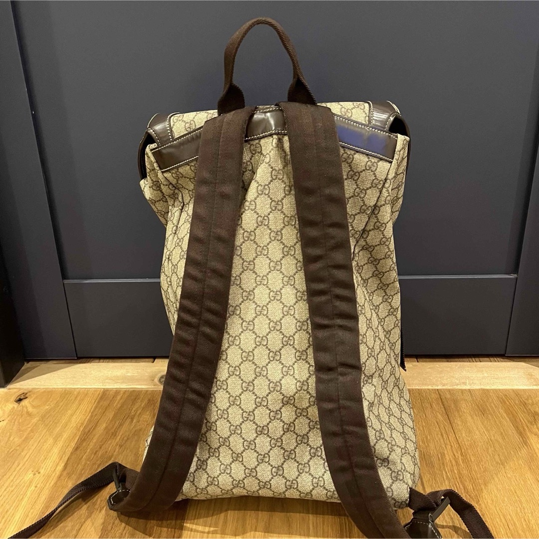 Gucci(グッチ)のGUCCI グッチ ヴィンテージ　バックパック GG柄　美品 メンズのバッグ(バッグパック/リュック)の商品写真