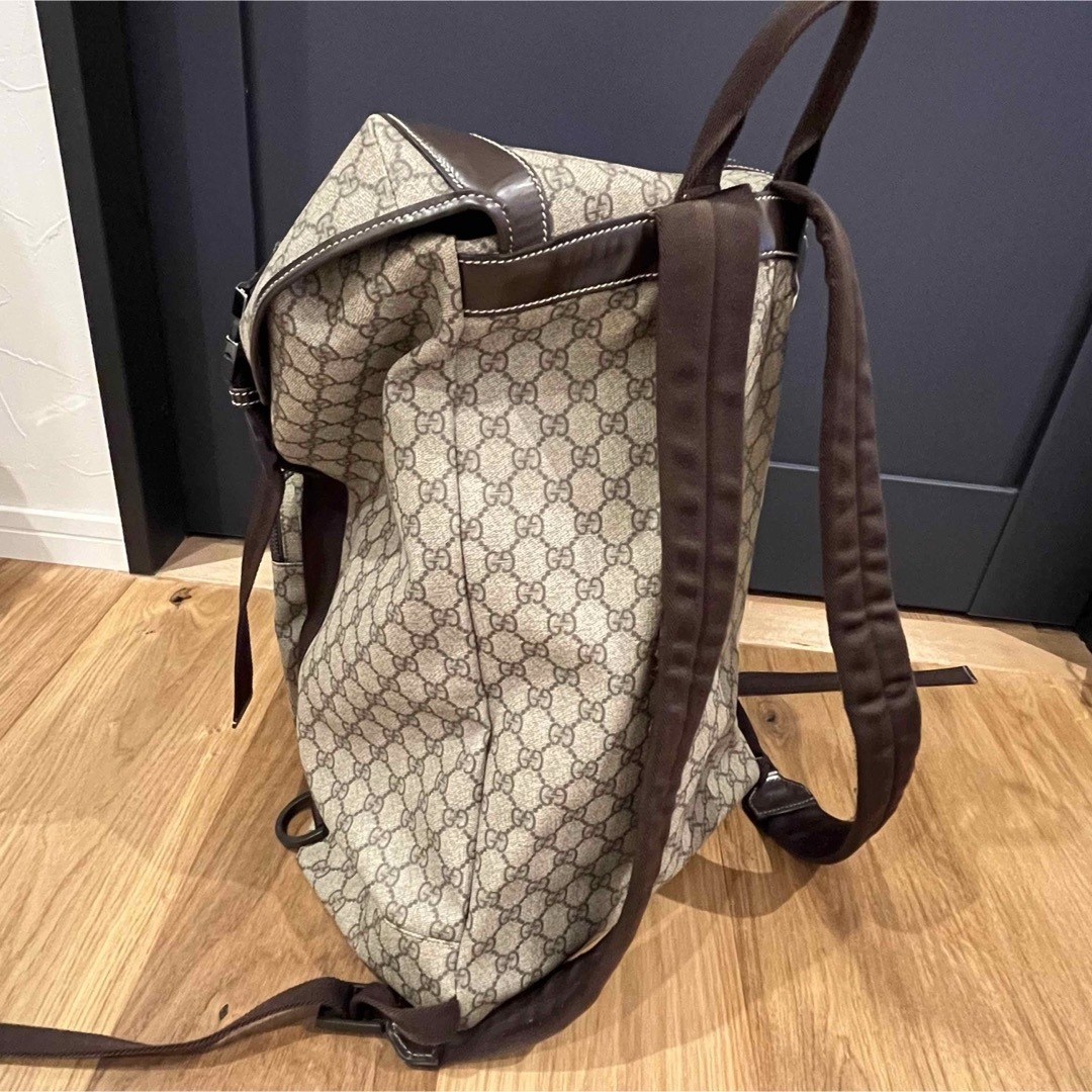 Gucci(グッチ)のGUCCI グッチ ヴィンテージ　バックパック GG柄　美品 メンズのバッグ(バッグパック/リュック)の商品写真