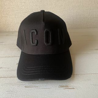 ディースクエアード(DSQUARED2)の【新品・未使用】DSQUARED2 ICON ロゴ ベースボールキャップブラック(キャップ)