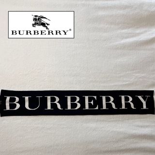 バーバリー(BURBERRY)の✨美品  BURBERRY リバーシブル デカロゴ マフラー(マフラー/ショール)