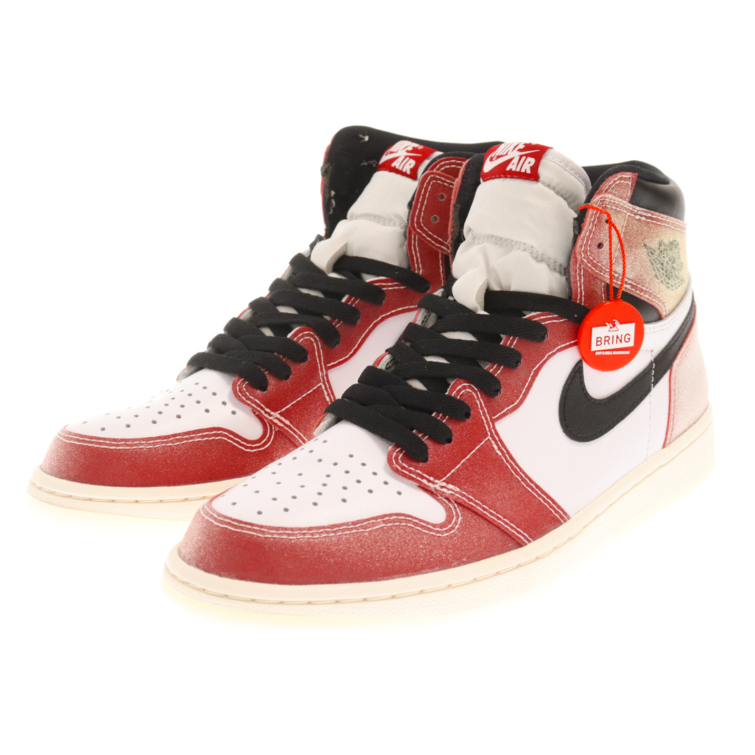 NIKE(ナイキ)のNIKE ナイキ ×TROPHY ROOM AIR JORDAN 1 RETRO HIGH OG SP CHICAGO トロフィールーム シカゴ ハイカットスニーカー レッド US8.5 DA2728-100 メンズの靴/シューズ(スニーカー)の商品写真