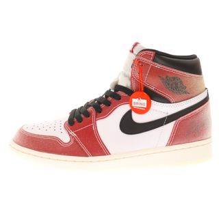 ナイキ(NIKE)のNIKE ナイキ ×TROPHY ROOM AIR JORDAN 1 RETRO HIGH OG SP CHICAGO トロフィールーム シカゴ ハイカットスニーカー レッド US8.5 DA2728-100(スニーカー)