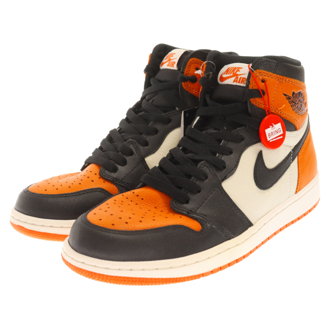 NIKE(ナイキ)のNIKE ナイキ AIR JORDAN 1 RETRO HIGH OG SHATTERED BACKBOARD エアジョーダン1レトロハイシャッタードバックボード ハイカットスニーカー オレンジ US9.5 555088-005 メンズの靴/シューズ(スニーカー)の商品写真