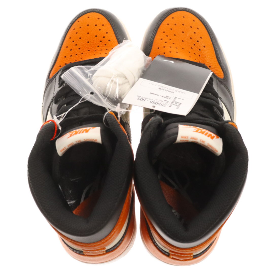 NIKE(ナイキ)のNIKE ナイキ AIR JORDAN 1 RETRO HIGH OG SHATTERED BACKBOARD エアジョーダン1レトロハイシャッタードバックボード ハイカットスニーカー オレンジ US9.5 555088-005 メンズの靴/シューズ(スニーカー)の商品写真