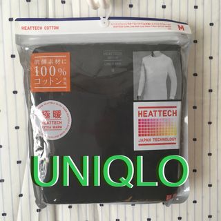 ユニクロ(UNIQLO)のUNIQLOユニクロ ヒートテックコットンクルーネックＴ（９分袖）極暖　Ｍ(Tシャツ/カットソー(七分/長袖))