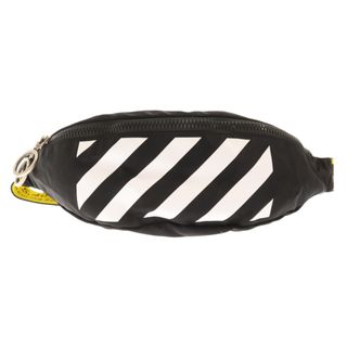 オフホワイト(OFF-WHITE)のOFF-WHITE オフホワイト BINDER NYLON FANNYPACK ナイロン ファニーパック ボディバッグ ショルダーバッグ ブラック OMN003S22FAB0011001(ショルダーバッグ)