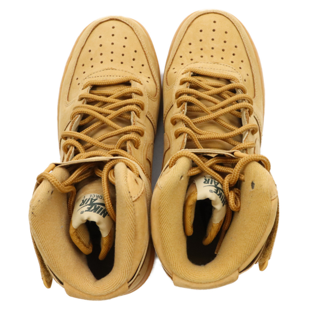 NIKE(ナイキ)のNIKE ナイキ WMNS AIR FORCE 1 HI PREMIUM FLAX WHEAT ウィメンズ エアフォース1 ウィート ハイカットスニーカー US7/24cm ブラウン レディースの靴/シューズ(スニーカー)の商品写真