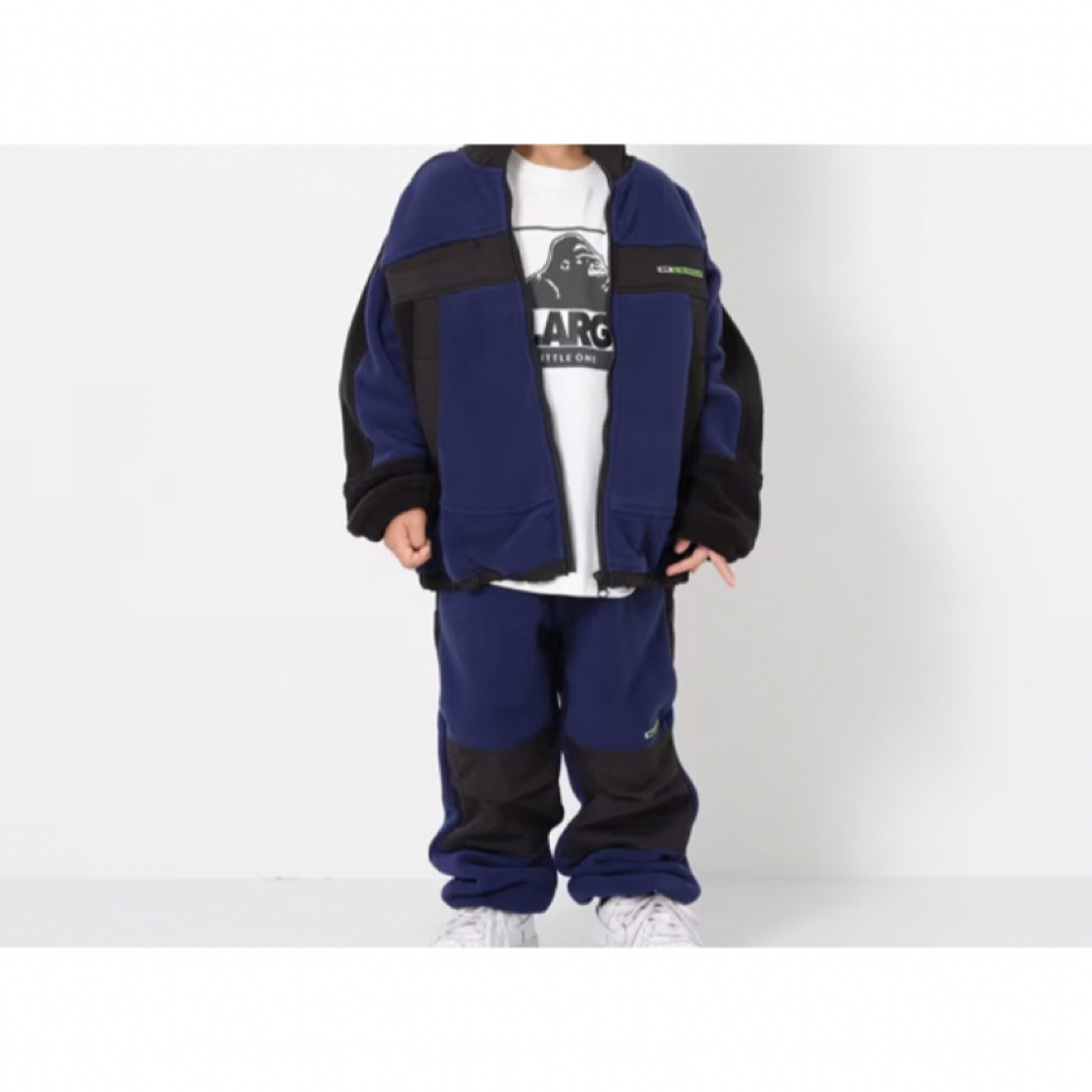 キッズ服男の子用(90cm~)XLARGE KIDS 中綿ブルゾン 110cm ブラック アウター 福袋