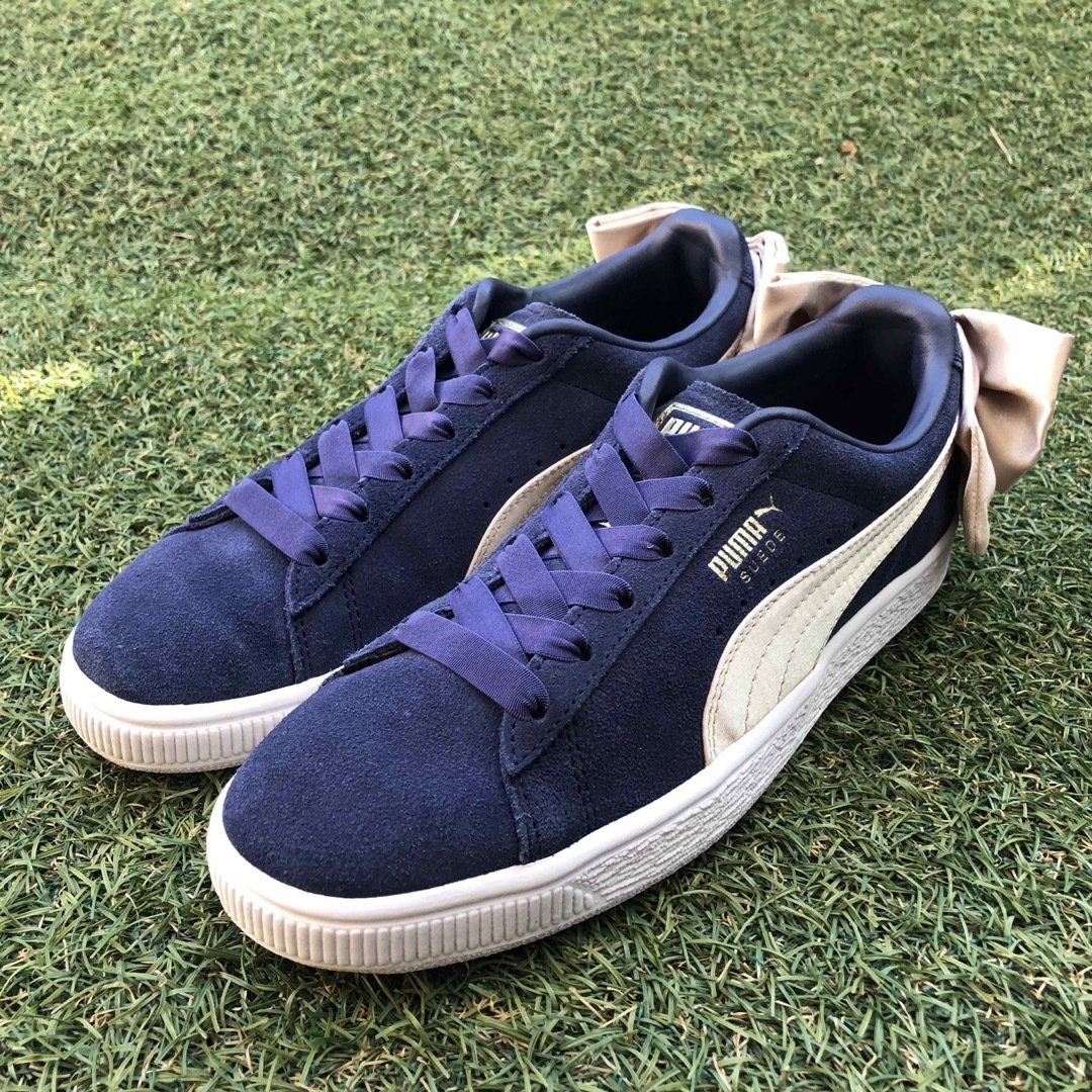 美品23 PUMA SUEDE BOW プーマ　スエード ボウ HW664