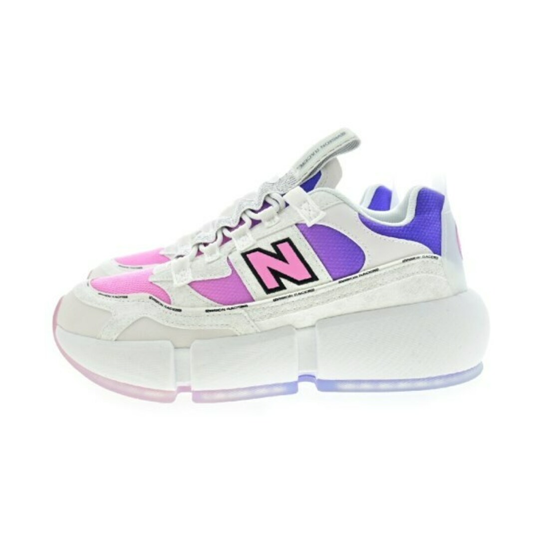 New Balance(ニューバランス)のNew Balance ニューバランス スニーカー 26cm 白xピンクx紫等 【古着】【中古】 メンズの靴/シューズ(スニーカー)の商品写真