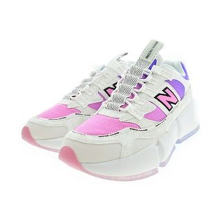 ニューバランス(New Balance)のNew Balance ニューバランス スニーカー 26cm 白xピンクx紫等 【古着】【中古】(スニーカー)