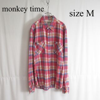 モンキータイム(MONKEY TIME（UNITED ARROWS）)のmonkey time フランネル チェック シャツ ウエスタンシャツ M(シャツ)