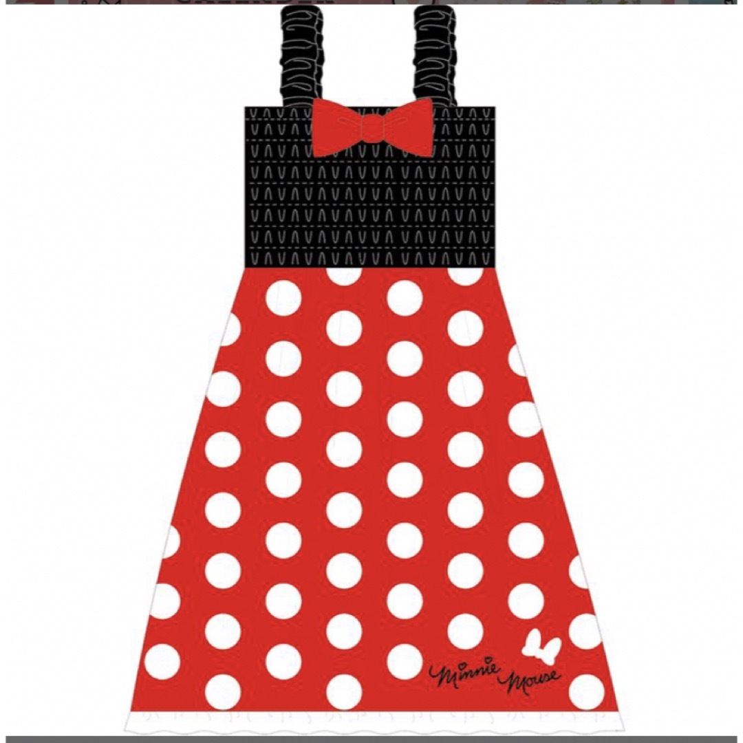 Disney(ディズニー)のバスドレス キッズ ミニー ミニーマウス disney ディズニー バスタオル エンタメ/ホビーのアニメグッズ(タオル)の商品写真