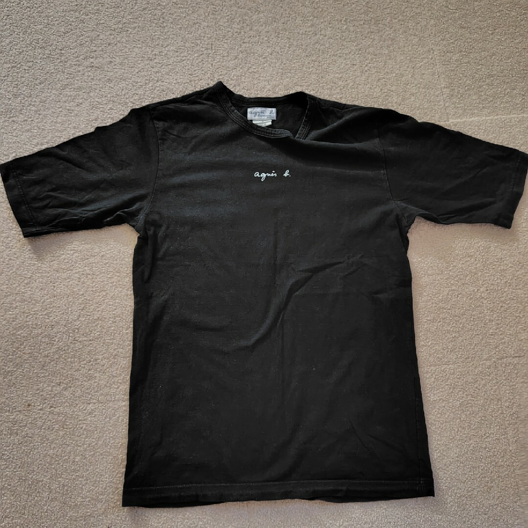 agnes b.(アニエスベー)のアニエスベー　М　半袖　黒 メンズのトップス(Tシャツ/カットソー(半袖/袖なし))の商品写真