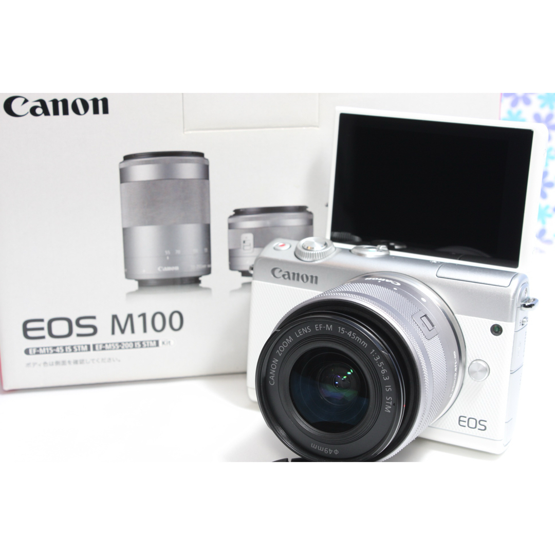 極美品★Canon EOS M100★Wi-Fi内蔵★高画質★手ぶれ補正★