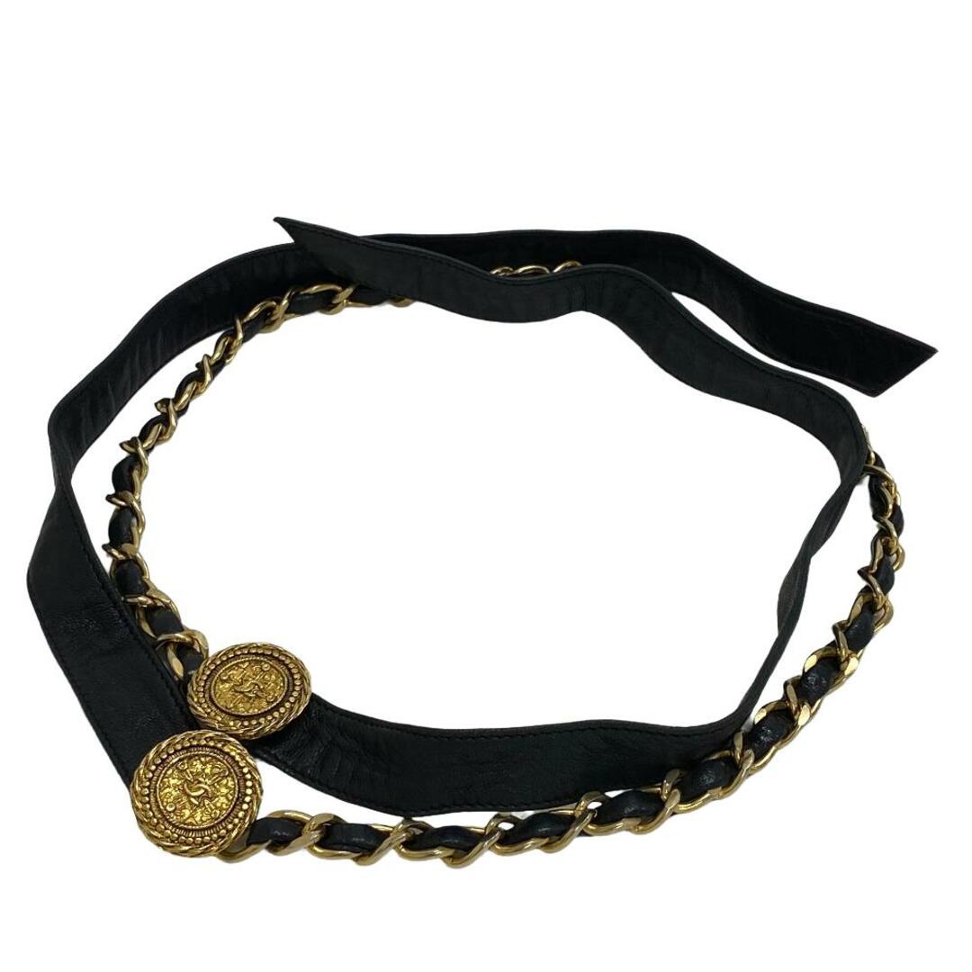 シャネル CHANEL ベルト ココマーク ブラック