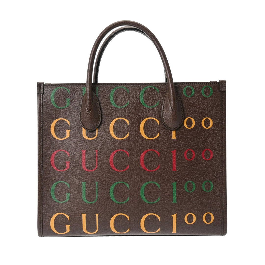 Gucci(グッチ)のグッチ  2WAYトート 100周年記念モデル ハンドバッグ 茶 レディースのバッグ(トートバッグ)の商品写真