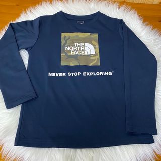 ザノースフェイス(THE NORTH FACE)の【THE NORTH FACE】ロンT 140cm ネイビー(Tシャツ/カットソー)