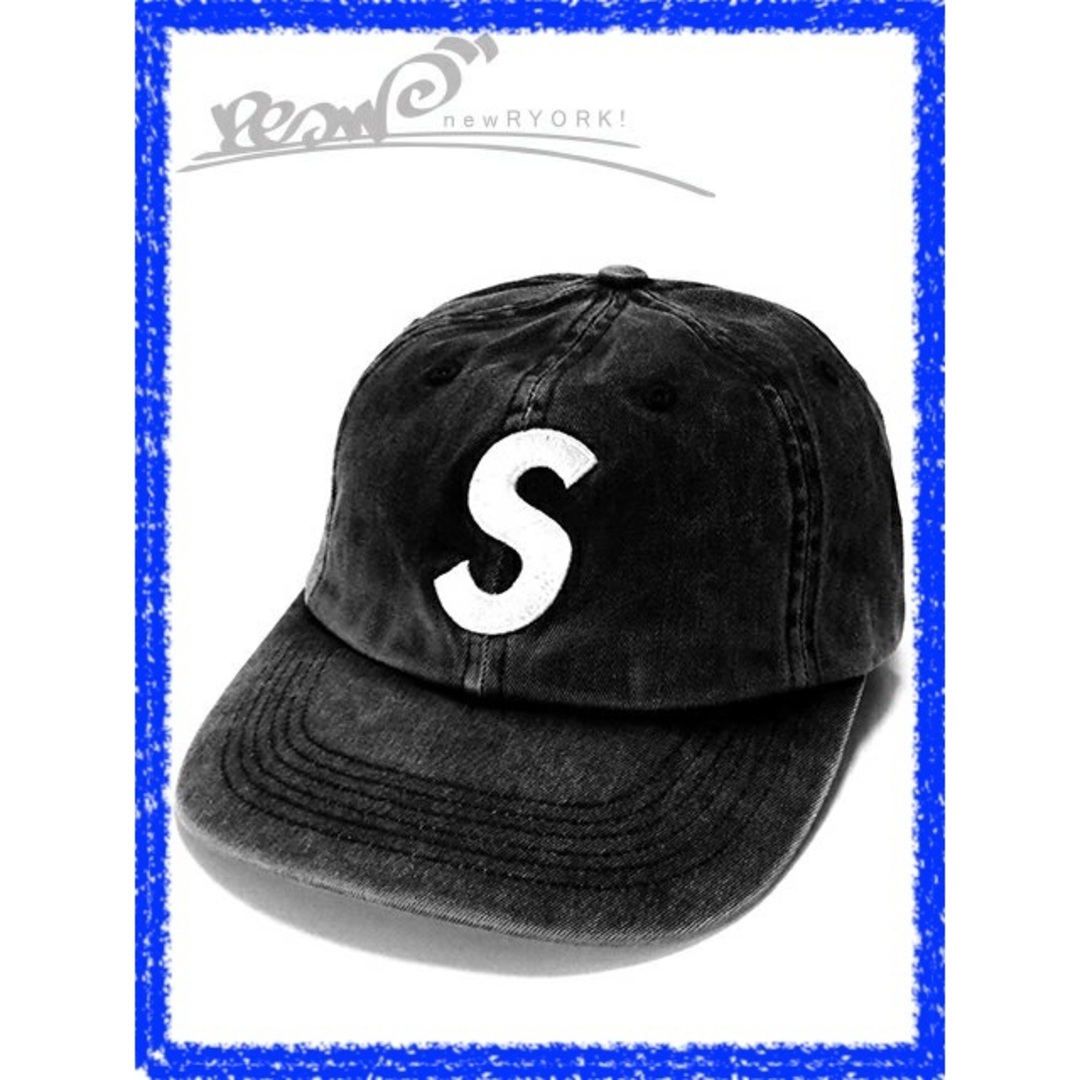 キャップメンズ キャップ ブラック Supreme シュプリーム Pigment Print S Logo 6-Panel FW23H108 シュプリームピグメントプリントSロゴ6パネルキャップ se911r