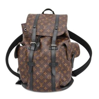 ルイヴィトン(LOUIS VUITTON)の【4ec2206】ルイヴィトン リュックサック/モノグラム/モノグラム・マカサー/クリストファーMM/M43735/ブラウン/ブラック(リュック/バックパック)