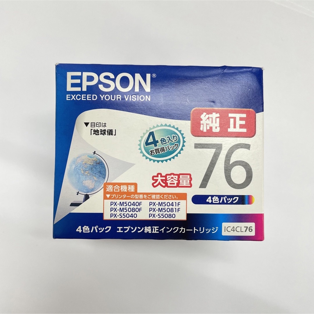 EPSON(エプソン)のEPSON  インクカートリッジ IC4CL76 4色 インテリア/住まい/日用品のオフィス用品(その他)の商品写真