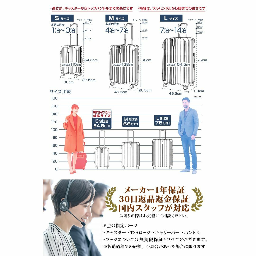 その他【色: シャンパンゴールド】[VELSKYF] 現役客室乗務員監修 スーツケース